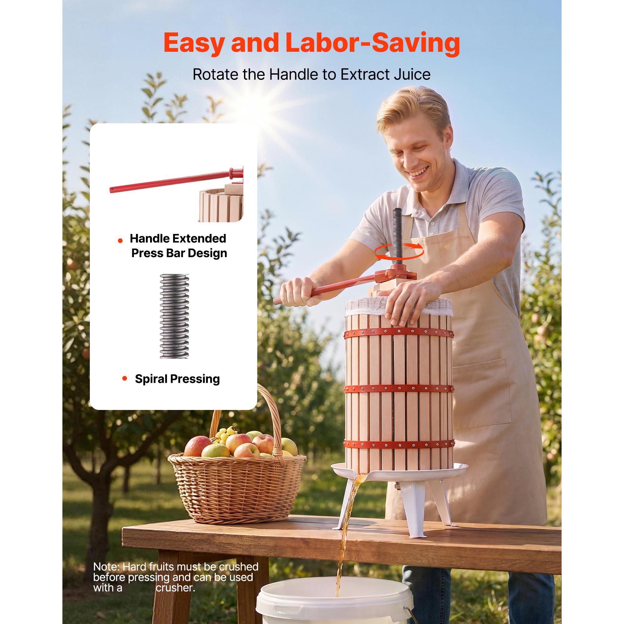 Fruit Wine Press, 7.93Gal/30L  - огляд і ціна Juicer