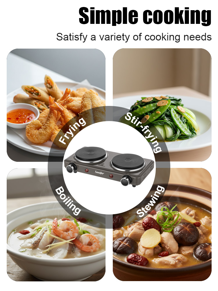 Double Burner Electric Stove S - огляд і ціна Induction Cooktop Portable