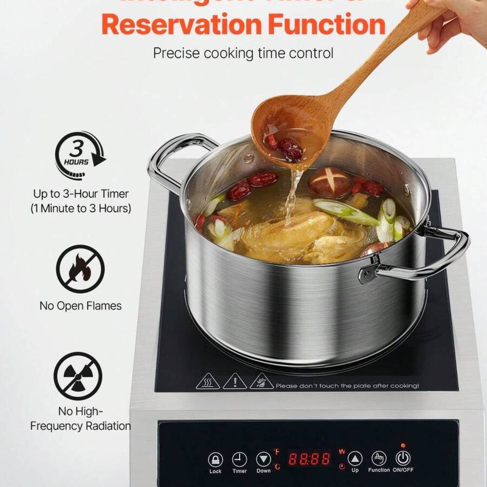 Portable Cooktop, 1800W Commer - огляд і ціна Induction Cooktop Portable