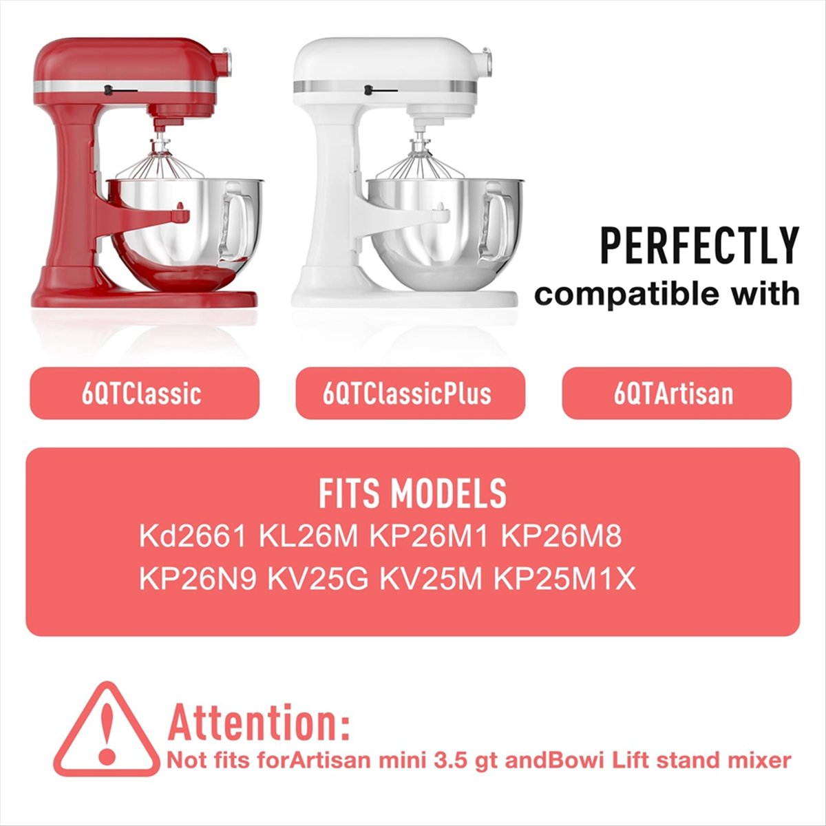 6QT Stainless Steel Mixer Bowl - огляд і ціна Stand Mixer