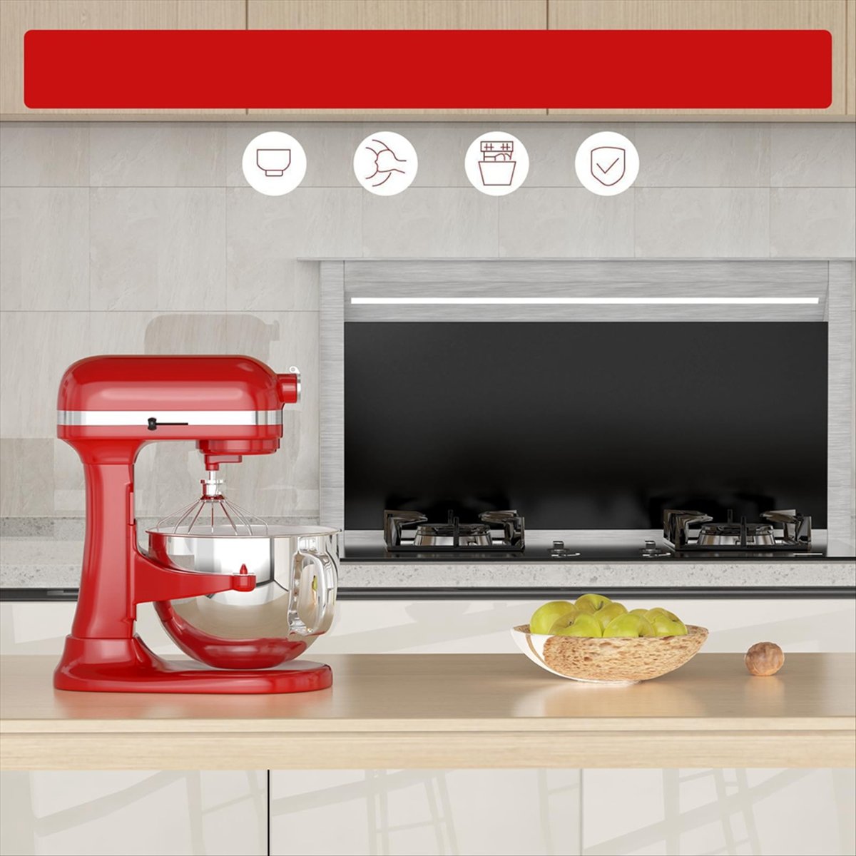 6QT Stainless Steel Mixer Bowl - огляд і ціна Stand Mixer