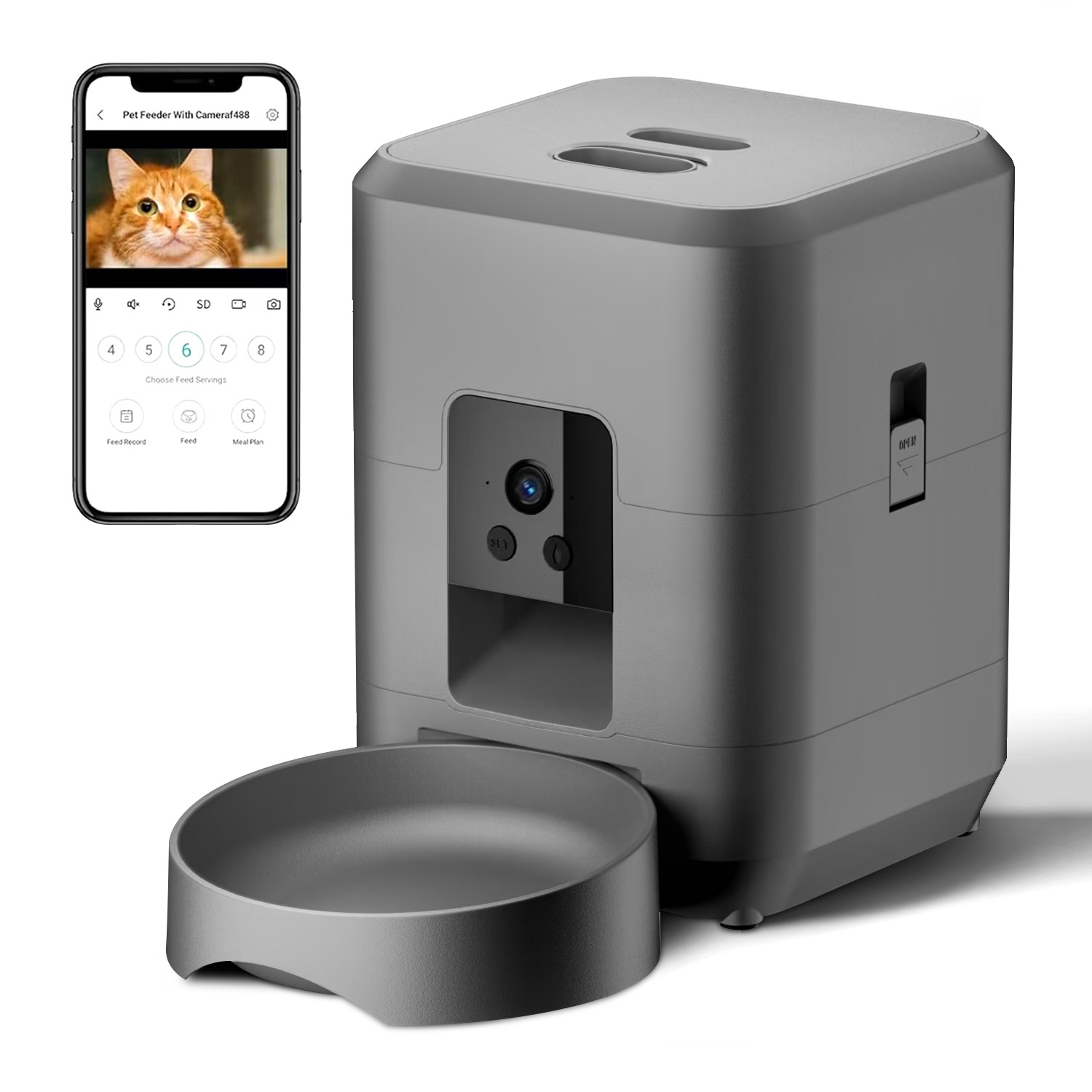 Cat Automatic Feeder With Came - огляд і ціна Kitchen Appliances Video