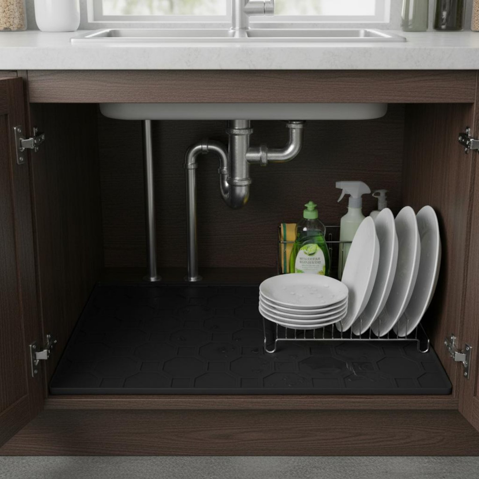 Waterproof Under Sink Mat Easy - огляд і ціна Kitchen Appliances Cabinet