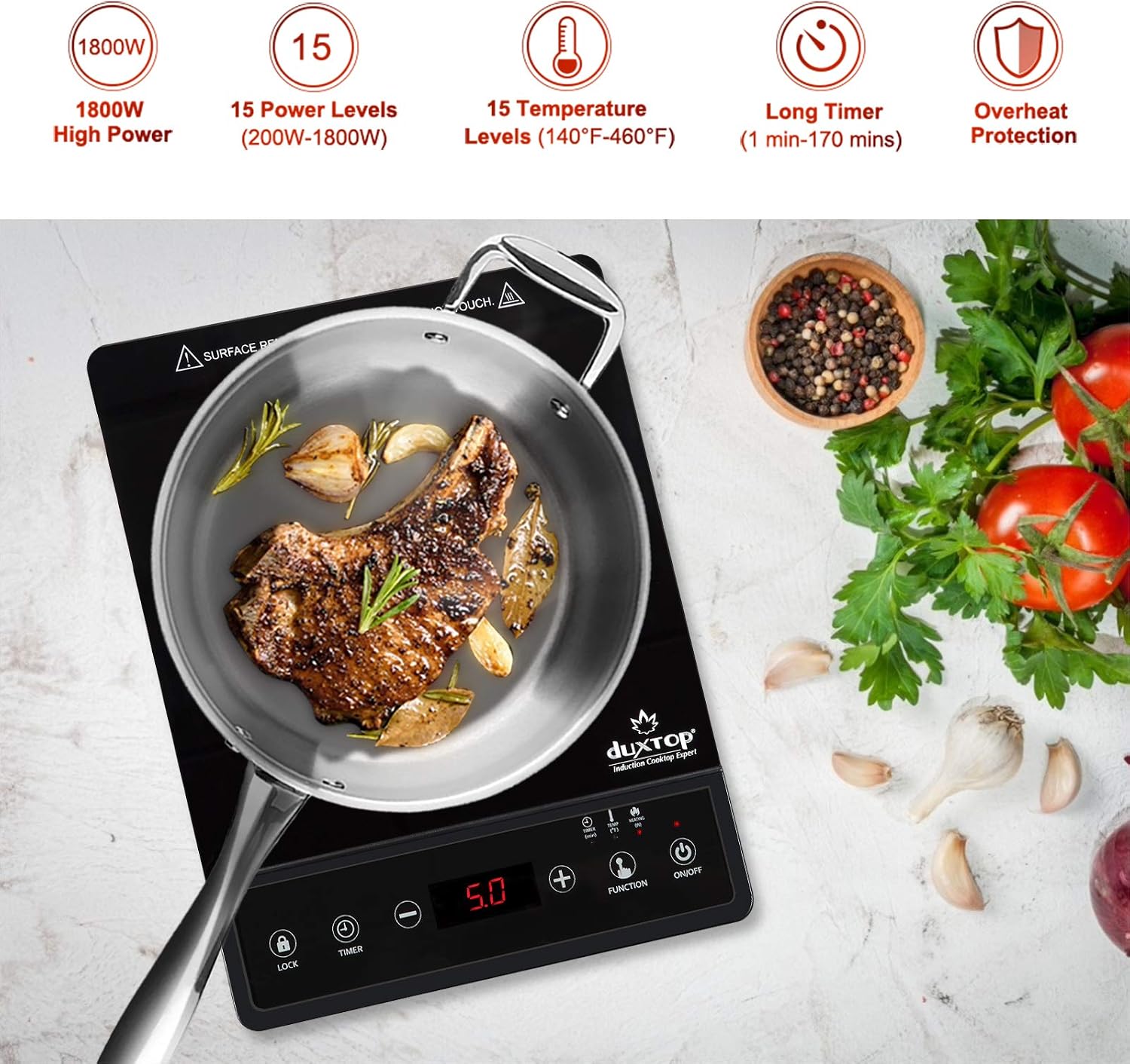 Portable Induction Cooktop, Co - огляд і ціна Induction Cooktop Portable